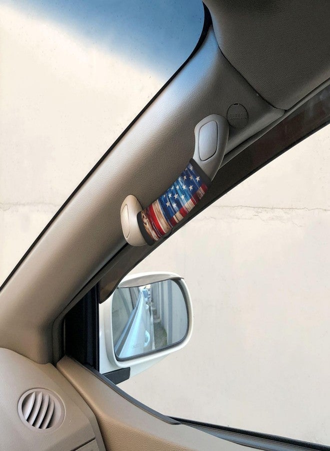 Mount Hour Vintage US Flag Handle Wrap Set of 2, Soft Handle Grip for Women Men Travel Luggage Outdoor Bag Markers Decor - Image 4